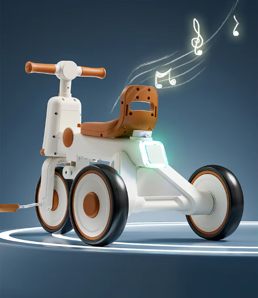 Childrens Tricycle Can Sit And Push Baby Artifact Hand Push Lightweight Folding Bicycle