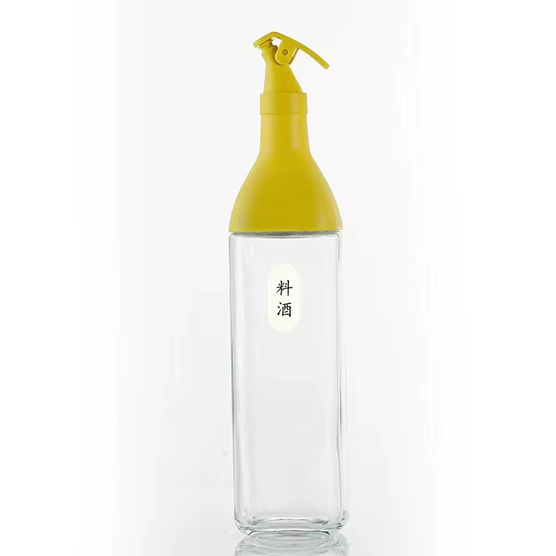 Creative Cooking Seasoning Oil Bottle 500Ml Kitchen Oil Bottle Home Seasoning Bottle Glass Storage Bottles For Oil And Vinegar