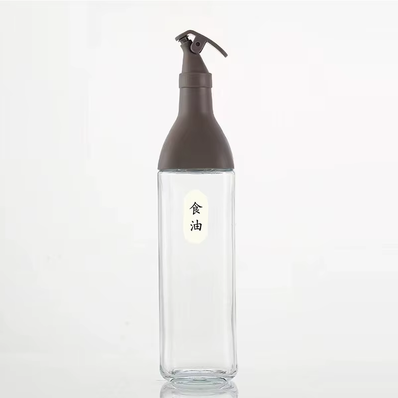 Creative Cooking Seasoning Oil Bottle 500Ml Kitchen Oil Bottle Home Seasoning Bottle Glass Storage Bottles For Oil And Vinegar