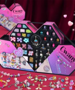 Crystal Beading Diy Jewellery Box 4-in-1 Treasure Jewelry Box  Diy Princess Girl Bracelet Beaded