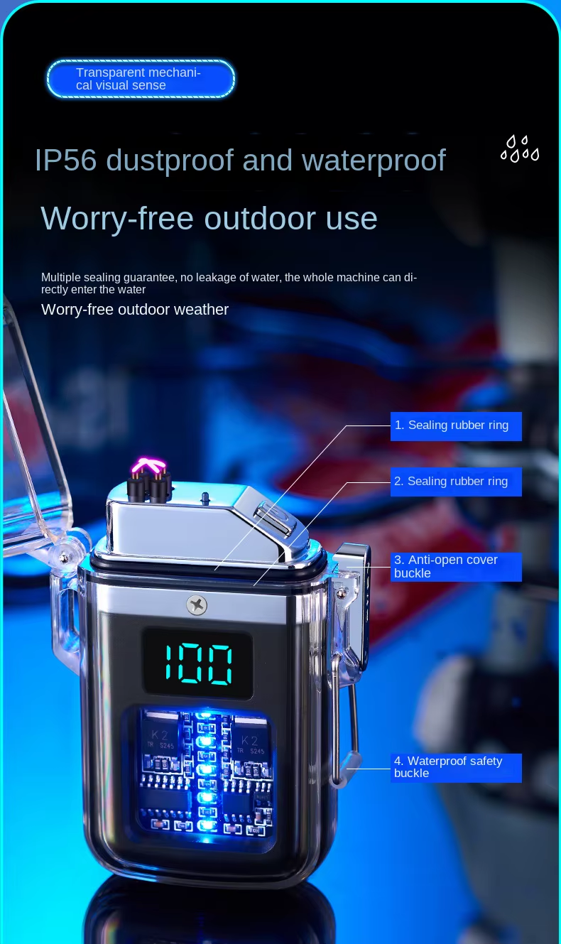 Digital Usb Electronic Lighter Cigarette Lighter Men'S Gift