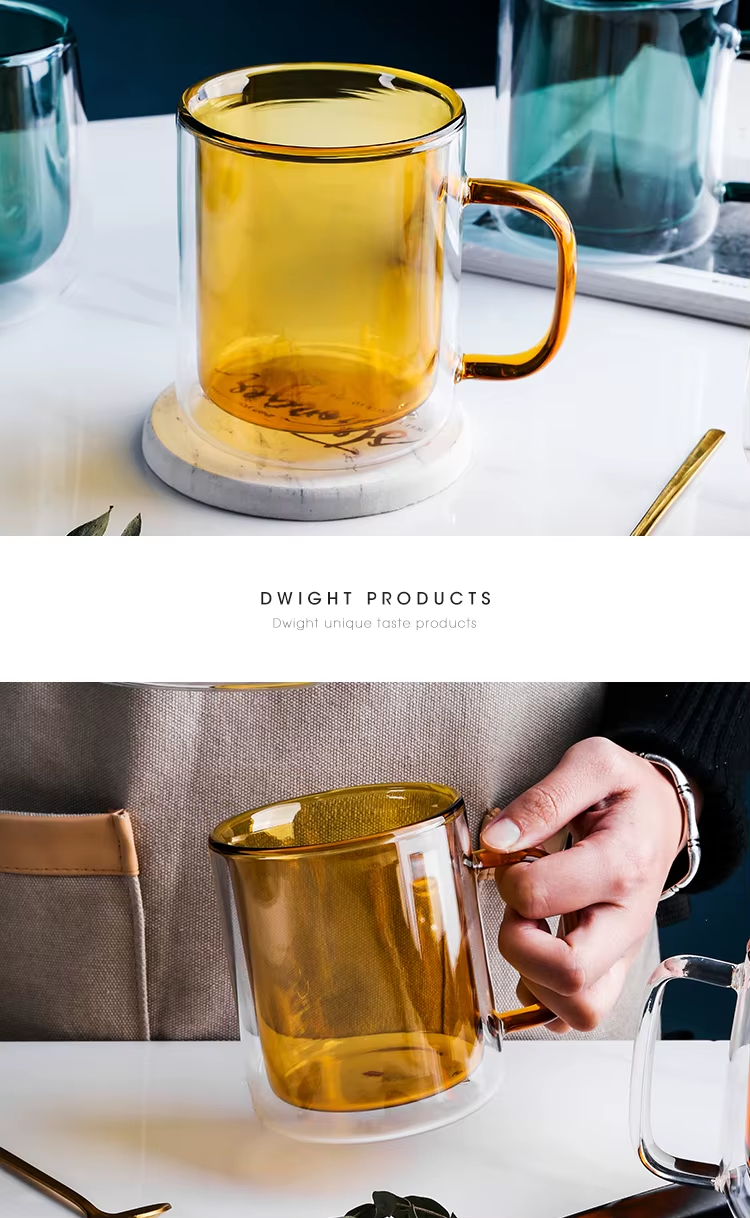 Neon Color Glass Double Wall Mug
