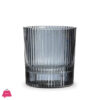 Drinkware Glass Set Of 6 Pcs – Ridged Stripe Smoke