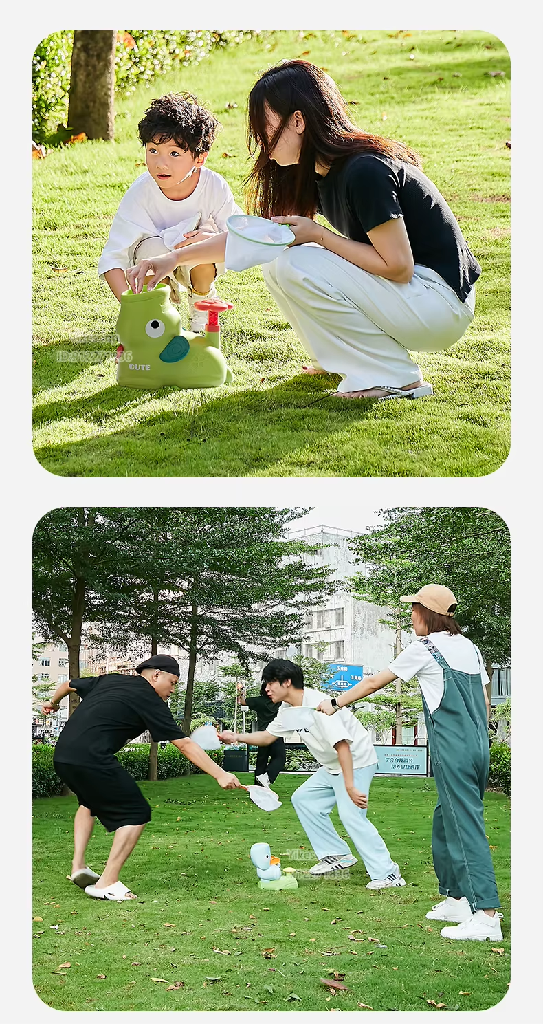 Flying Disc Air Rocket Launcher Saucer Outdoor Soaring Propeller Garden Game Novel Children Toy For Kid Jump Sport