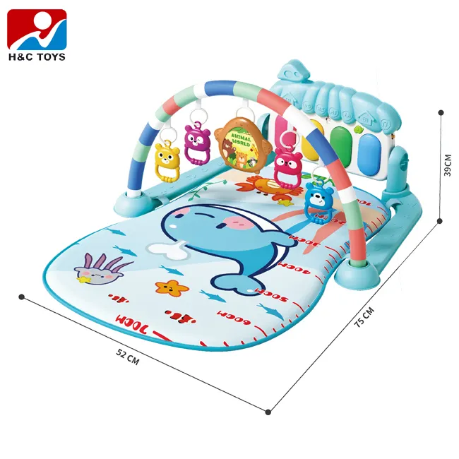 Funny Play Musical Piano Tummy Time Infant Sleeping Blanket Baby Activity Gym Mat