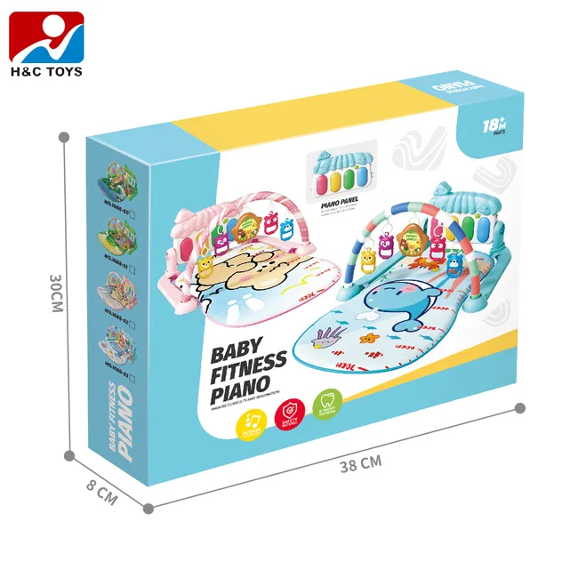 Funny Play Musical Piano Tummy Time Infant Sleeping Blanket Baby Activity Gym Mat