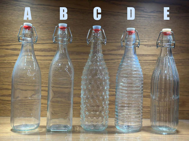 Glass Bottle With Swing Lid Glass Container With Swing Top