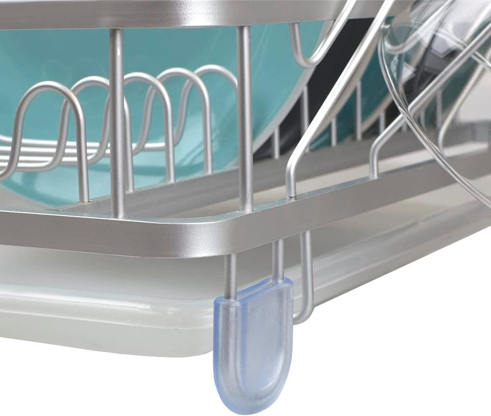Heavy Duty 2-Tier Aluminum Dish Rack Rust Resistant