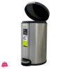 Homeatic Stainless Steel Grace Pedal Bin 20 Litre (Hydrolic)