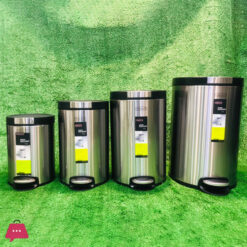 Homeatic Stainless Steel Grace Pedal Bin 12 Litre (Hydrolic)