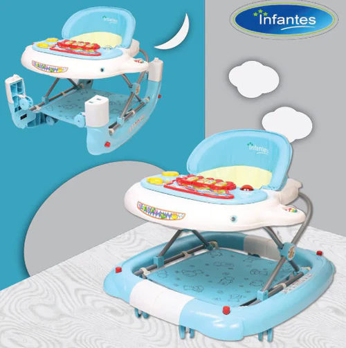 Infantes Whale Baby Walker + Rocker