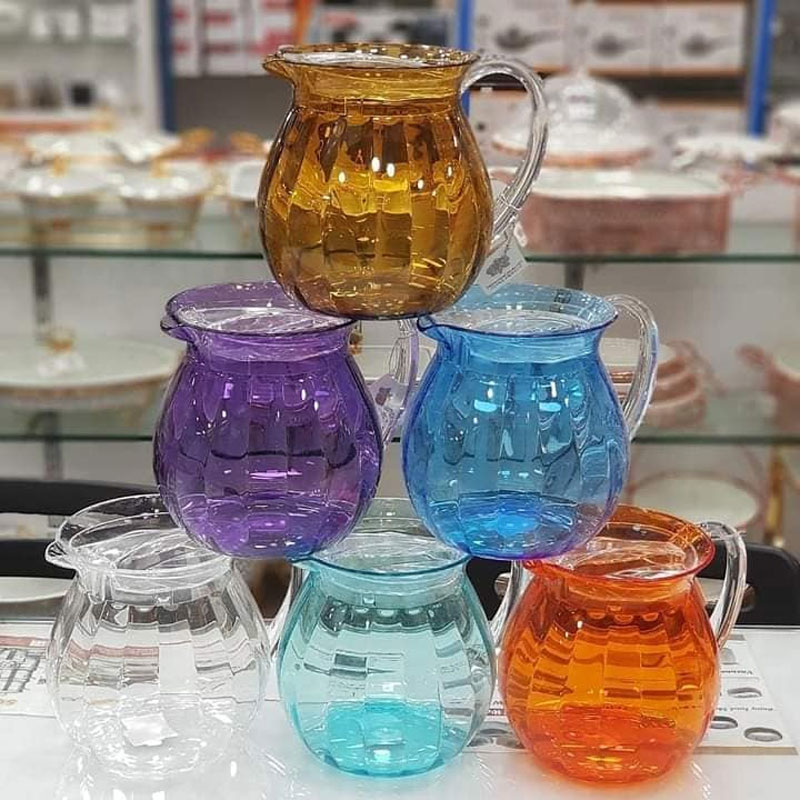 Snail Purple Acrylic Lassi Jug + Lid Made In Taiwan High Quality