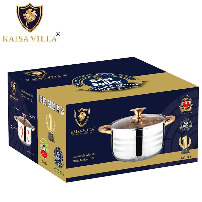 Kaisa Villa-Stainless-Steel-Cooking Pot - 28Cm 9.5 Ltr