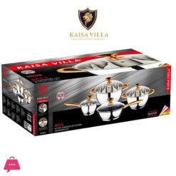 Kaisa Villa Stainless Steel Induction Bottom Cookware 8 Pcs Set