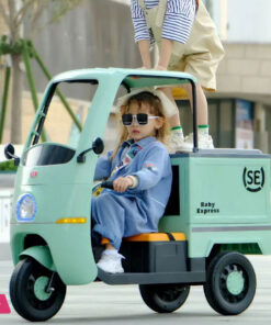 Kids Electric Ride On Tuk Tuk 3-Wheeler Electric Rickshaw- 12V - Image 2
