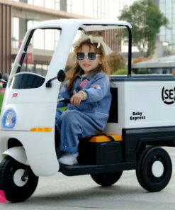 Kids Electric Ride On Tuk Tuk 3-Wheeler Electric Rickshaw- 12V - Image 4