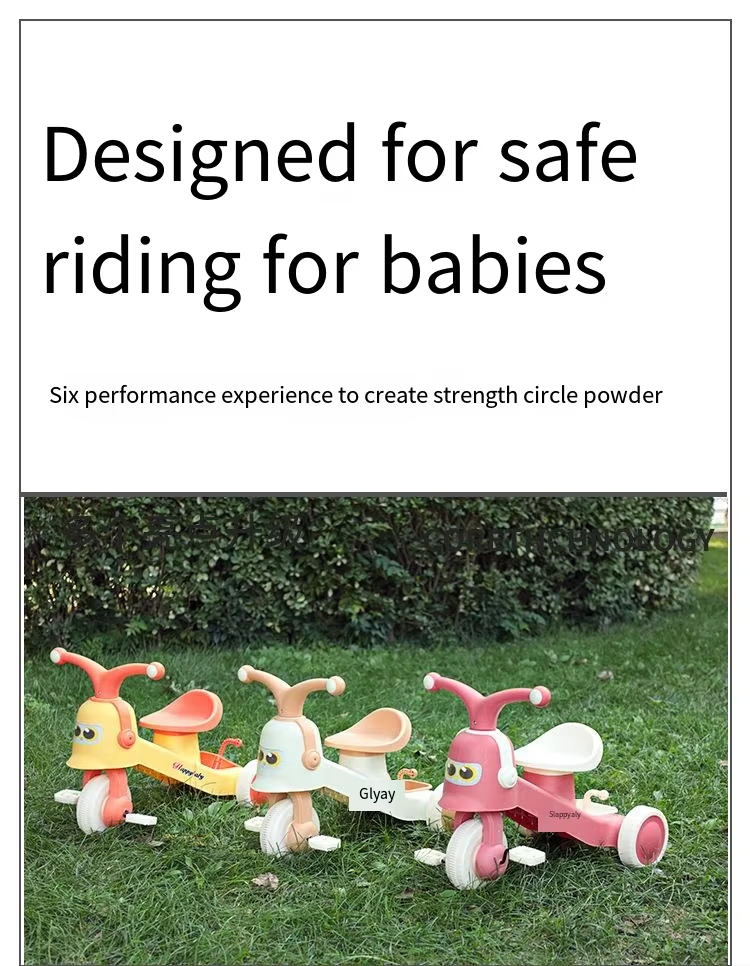 Kids Tricycle Three-Wheel Baby Toy 2-6 Years Old