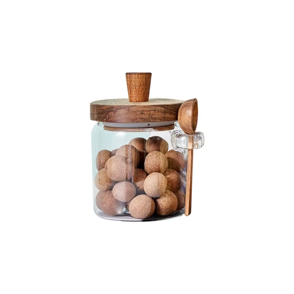 Kitchen Glass Sealed Jar Portable Household Five Grains Storage Can Seasoning Bottle Multifunctional Coffee Tea Storage Bottle