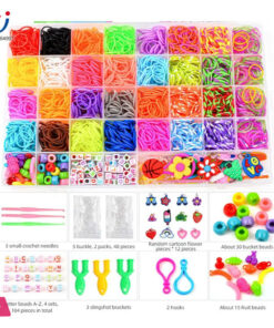 Loom Bands Kit Rubber Bands for Bracelet Making Kit DIY Art Craft Loom Bracelet Kit 2025 Creativity Birthday Gift Ideal