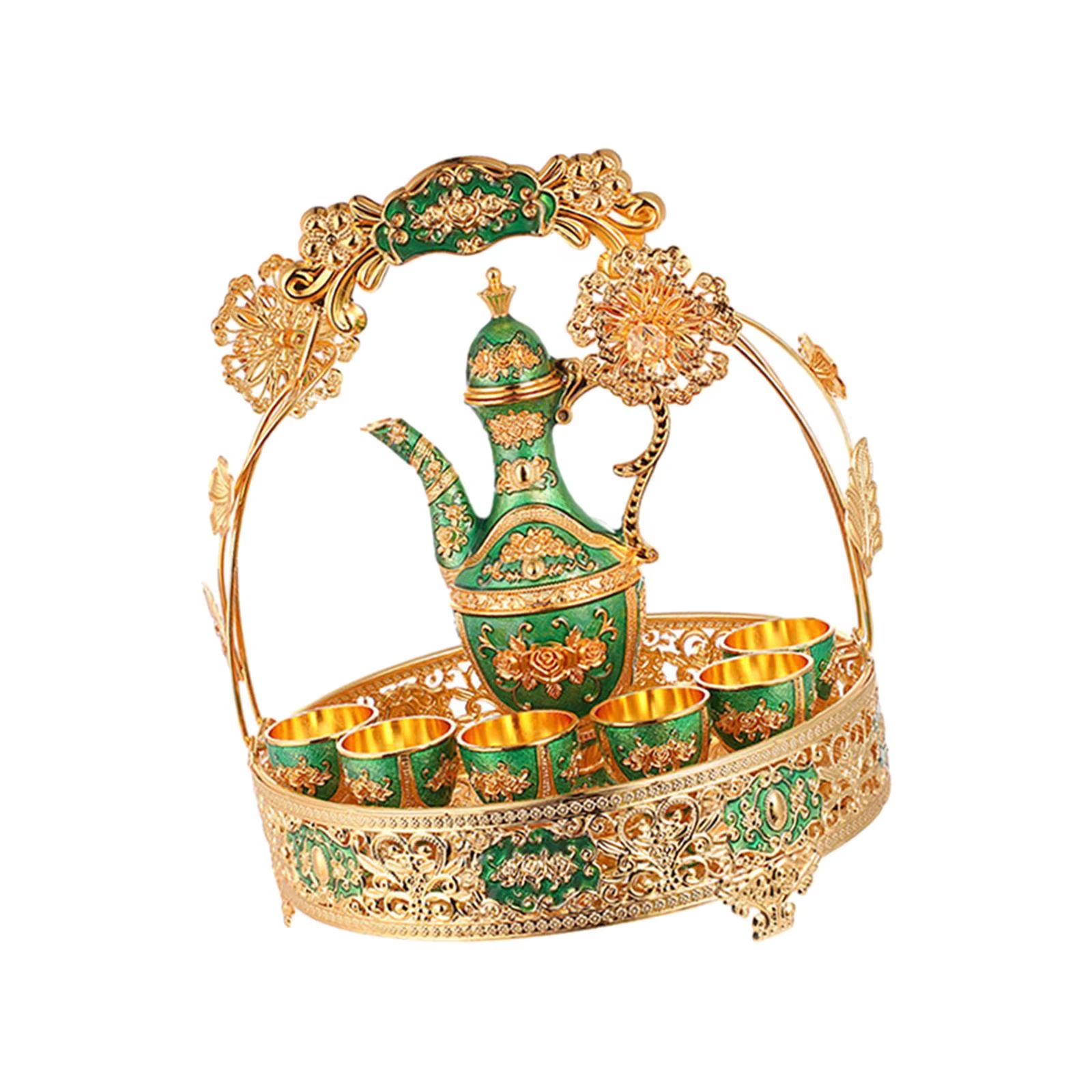 Luxury Kawa Set Turkish Coffee Glasses Set Tea Trays Serving Set For Home Living Room Dining Table Wedding Gift 20 Luxury Kawa Set Turkish Coffee Glasses Set Tea Trays Serving Set For Home Living Room Dining Table Wedding Gift