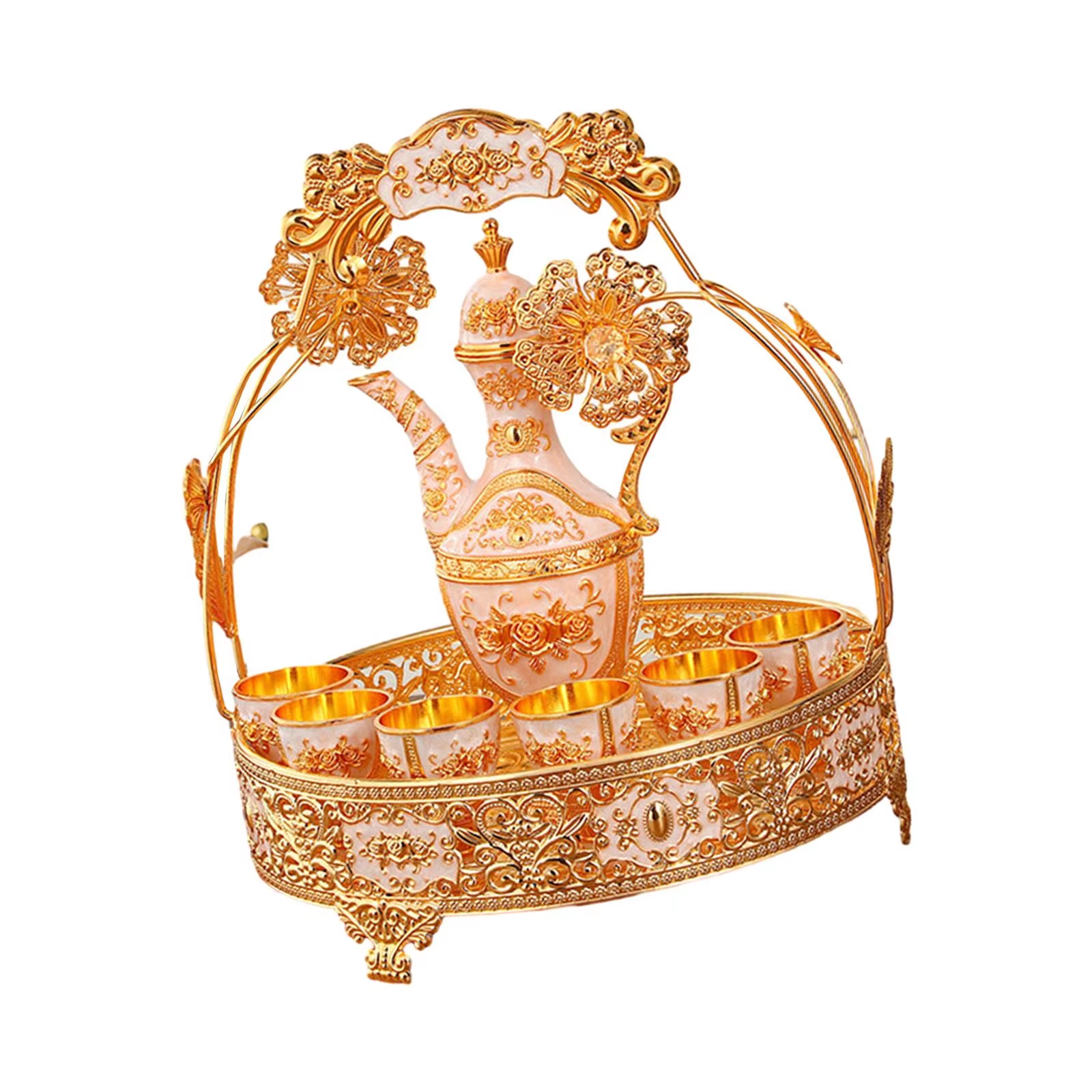 Luxury Kawa Set Turkish Coffee Glasses Set Tea Trays Serving Set For Home Living Room Dining Table Wedding Gift 21 Luxury Kawa Set Turkish Coffee Glasses Set Tea Trays Serving Set For Home Living Room Dining Table Wedding Gift