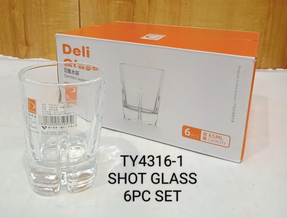 Mini Shot Glass Mini Zamzam Glass 65Ml Pack Of 6