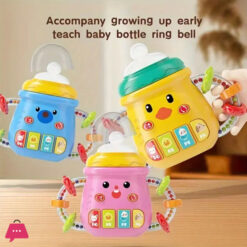 Montessori Baby Musical Feeding Bottle Toys Infant Grip