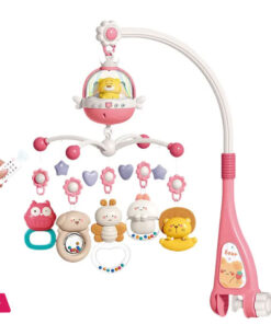 Music Rotating 0-1 year old Baby Remote Control Bed Bell Toy Soothing