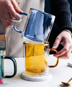 Neon Color Glass Double Wall Mug - Image 4