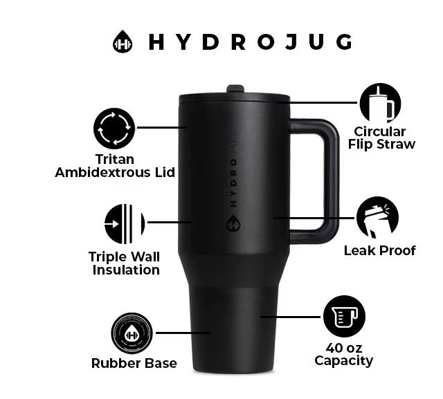 Sale Price Hydro Jug Tumbler With Handle Straw Lid Stainless Steel Vacuum Insulated Car Mug 32Oz