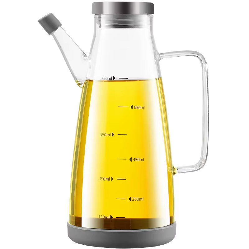 New Oil Spray Bottle 750Ml High Borosilicate Glass Cooking Oil Dispensers Olive Oil