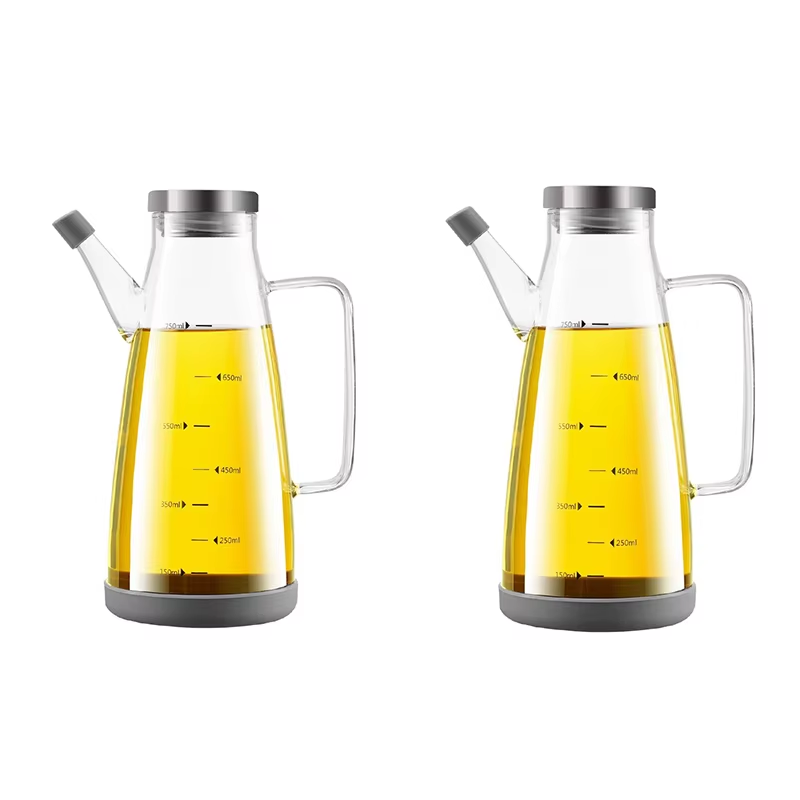 New Oil Spray Bottle 750Ml High Borosilicate Glass Cooking Oil Dispensers Olive Oil
