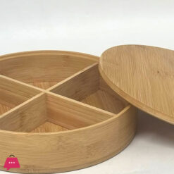 Nut Dry Fruit Candy Bamboo Luxury Gift Packaging Box Multifunctional Snack Box