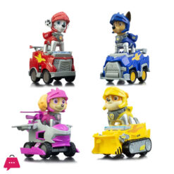 Paw Patrol Building Blocks Toys Rescue Knight Series Pullback Car Watchtower Rescue Base Command Center Lookout Tower Kids Gifts