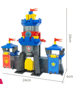 Paw Patrol Building Blocks Toys Rescue Knight Series Pullback Car Watchtower Rescue Base Command Center Lookout Tower Kids Gifts - Image 3