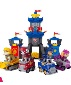 Paw Patrol Building Blocks Toys Rescue Knight Series Pullback Car Watchtower Rescue Base Command Center Lookout Tower Kids Gifts - Image 4