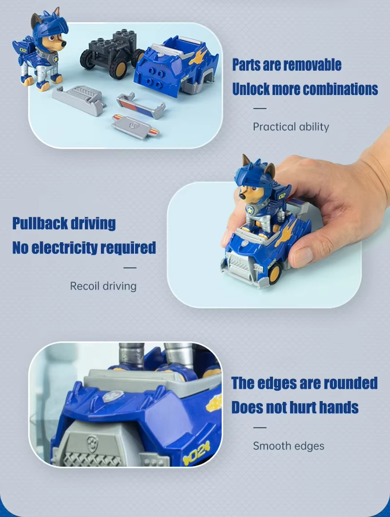 Paw Patrol Building Blocks Toys Rescue Knight Series Pullback Car Watchtower Rescue Base Command Center Lookout Tower Kids Gifts