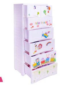 Phoenix Plastic Drawers Cabinet 5+2 Hello Friends Print