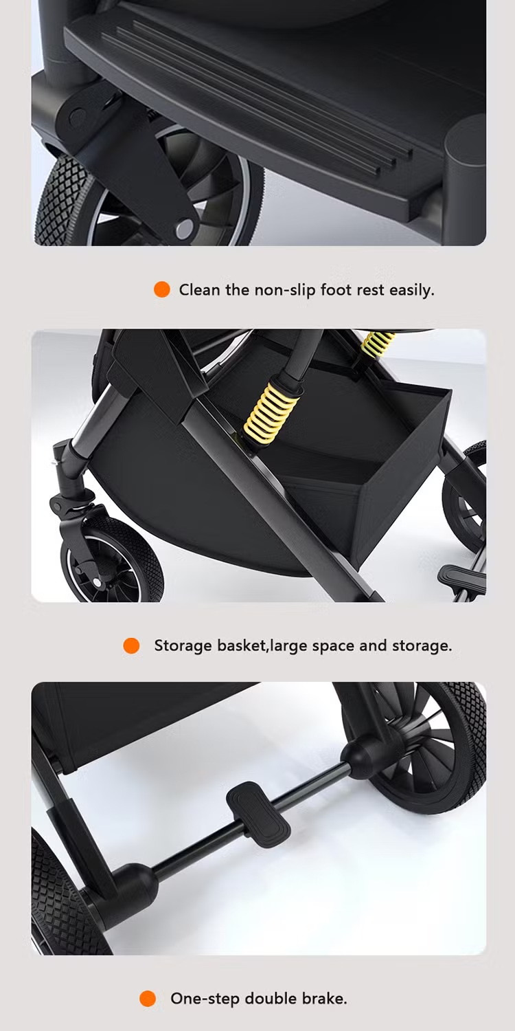 Popypapa Baby Stroller With Reversible Handle C3