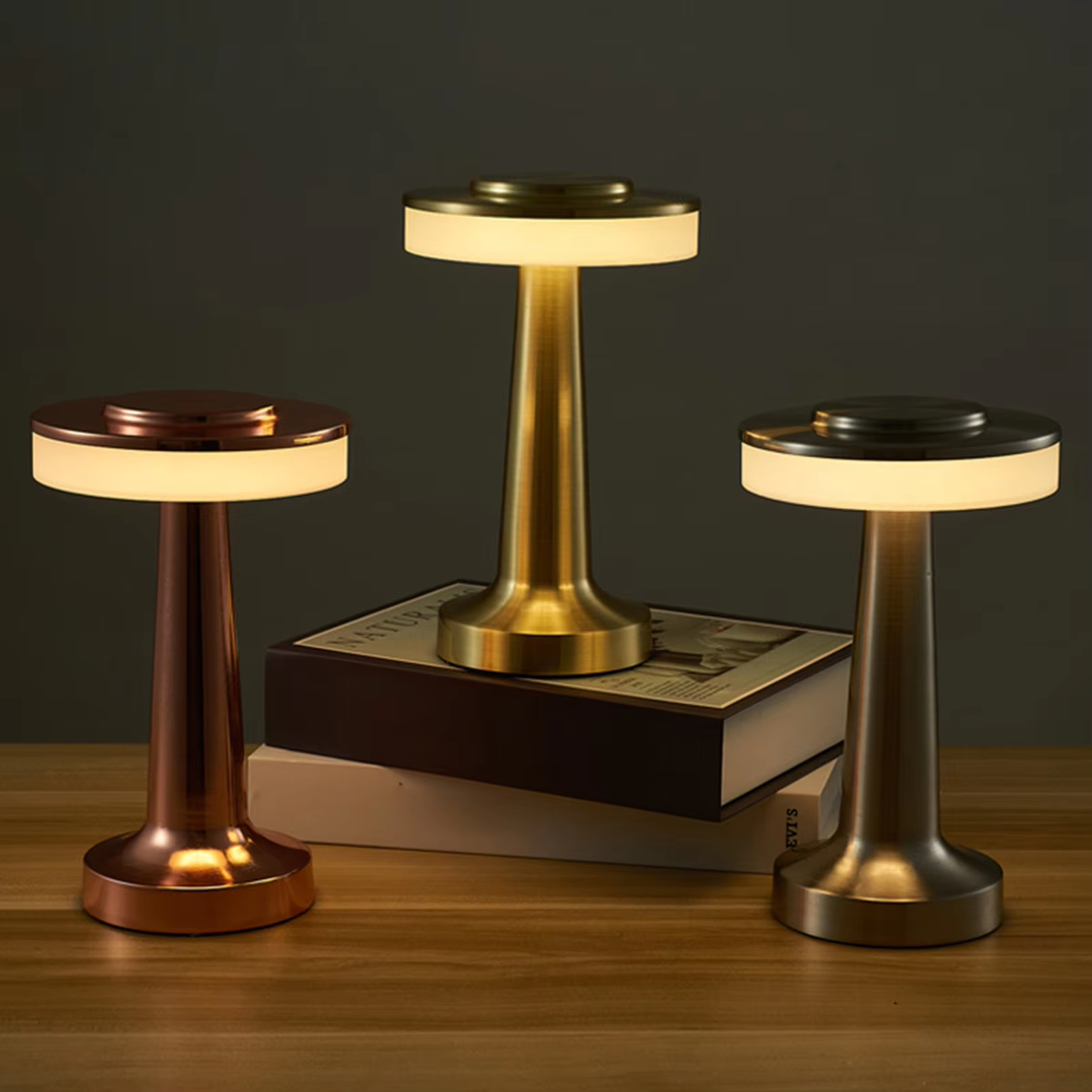 Retro Dumbbell Shaped Night Light 3 Levels Brightness Space-Saving Desk Light For Room Atmosphere Accessory Home Table Lighting 15 Retro Dumbbell Shaped Night Light 3 Levels Brightness Space-Saving Desk Light For Room Atmosphere Accessory Home Table Lighting