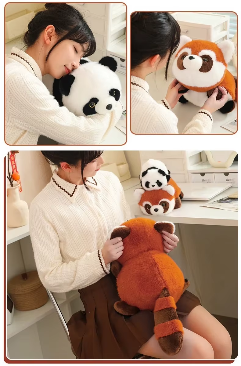 Reversible Flip Panda Flip Raccoon Toy Transform Panda Soft Pillow Children Gifts 20 Reversible Flip Panda Flip Raccoon Toy Transform Panda Soft Pillow Children Gifts