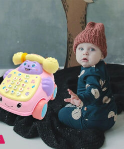 Simulation Baby Telephone Toys Multi-Function Telephone Car Whack-A-Mole Game Cartoon Telephone Toys Pretend Play Toy - Image 2