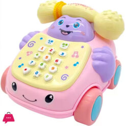 Simulation Baby Telephone Toys Multi-Function Telephone Car Whack-A-Mole Game Cartoon Telephone Toys Pretend Play Toy