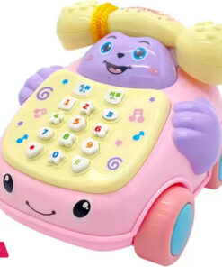 Simulation Baby Telephone Toys Multi-Function Telephone Car Whack-A-Mole Game Cartoon Telephone Toys Pretend Play Toy