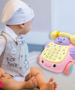 Simulation Baby Telephone Toys Multi-Function Telephone Car Whack-A-Mole Game Cartoon Telephone Toys Pretend Play Toy - Image 3