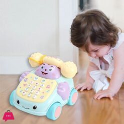 Simulation Baby Telephone Toys Multi-Function Telephone Car Whack-A-Mole Game Cartoon Telephone Toys Pretend Play Toy