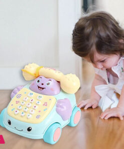 Simulation Baby Telephone Toys Multi-Function Telephone Car Whack-A-Mole Game Cartoon Telephone Toys Pretend Play Toy - Image 4