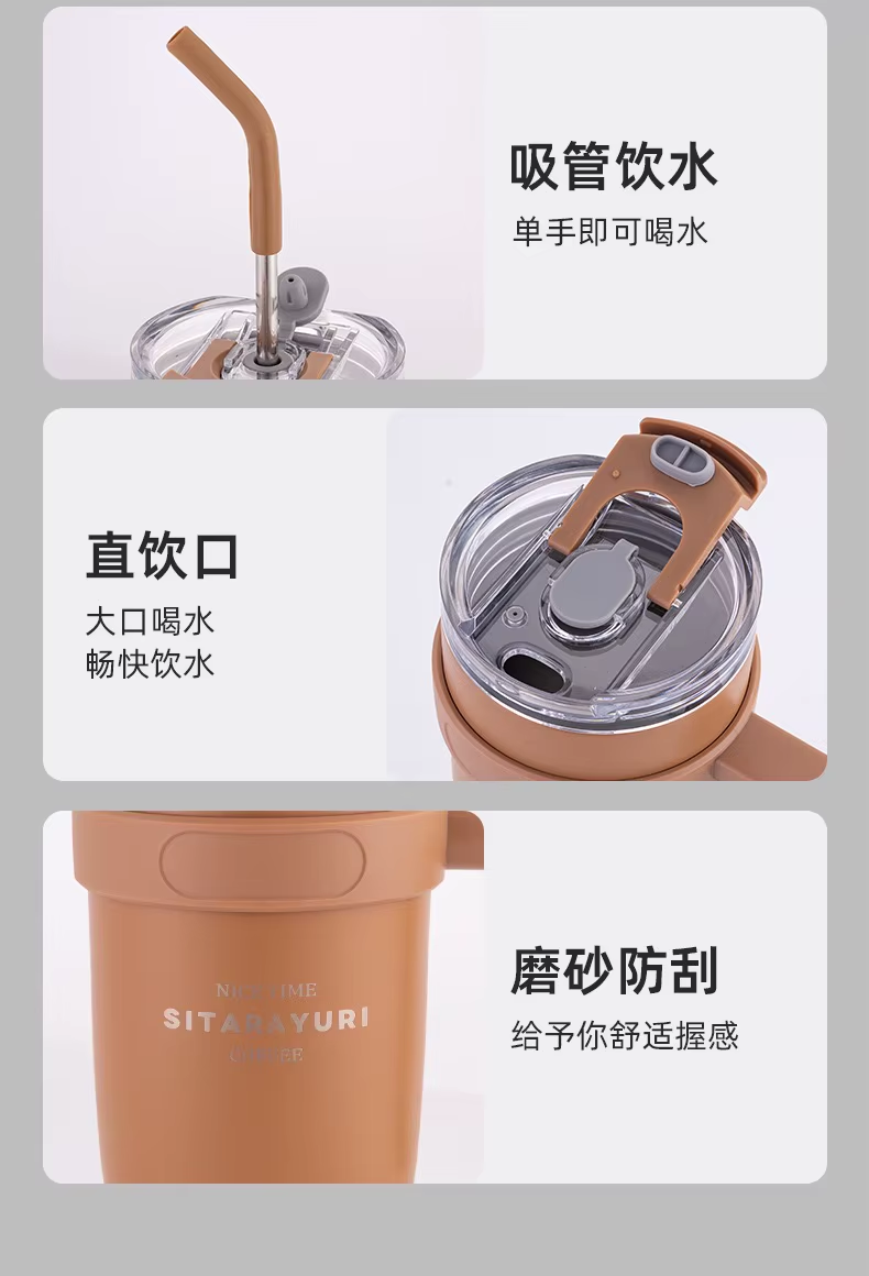 Sitarayuri Large Capacity Luxury Thermos With Handle And Straw - Stylish Stainless Steel Vacuum Flask For Work And Travel 29 Sitarayuri Large Capacity Luxury Thermos With Handle And Straw - Stylish Stainless Steel Vacuum Flask For Work And Travel