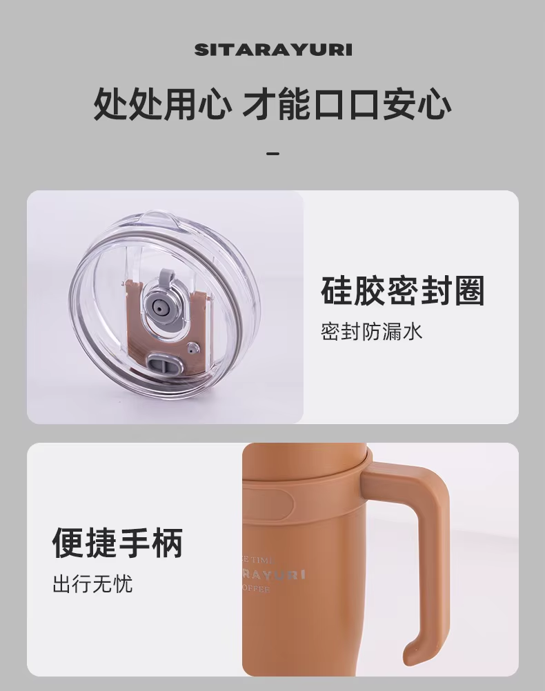 Sitarayuri Large Capacity Luxury Thermos With Handle And Straw - Stylish Stainless Steel Vacuum Flask For Work And Travel 30 Sitarayuri Large Capacity Luxury Thermos With Handle And Straw - Stylish Stainless Steel Vacuum Flask For Work And Travel