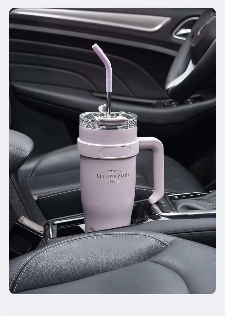 Sitarayuri Large Capacity Luxury Thermos With Handle And Straw - Stylish Stainless Steel Vacuum Flask For Work And Travel 14 Sitarayuri Large Capacity Luxury Thermos With Handle And Straw - Stylish Stainless Steel Vacuum Flask For Work And Travel
